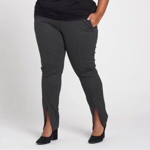 Universal Standard Flaunt Slit High Rise Ponte Pants Womens 12 Stretch Office